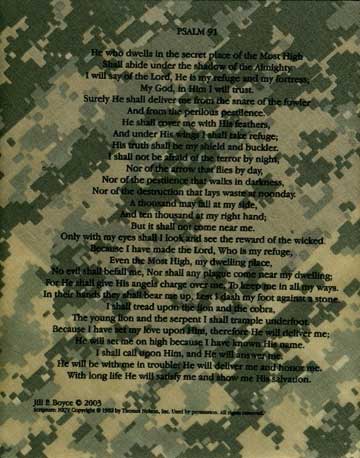 Psalm 91 Bandana (Various Color Patterns)