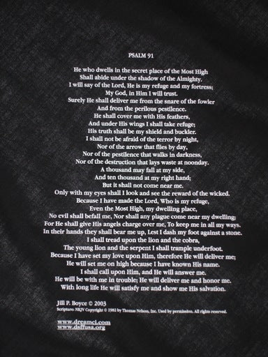 Psalm 91 Bandana (Various Color Patterns)