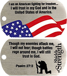 Shields of Strength Military-Style Dog Tag Necklaces (Assorted)