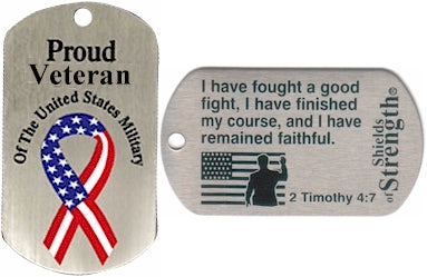 Shields of Strength Military-Style Dog Tag Necklaces (Assorted)