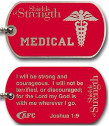 Shields of Strength Military-Style Dog Tag Necklaces (Assorted)