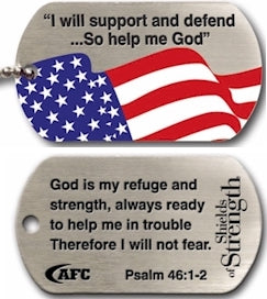 Shields of Strength Military-Style Dog Tag Necklaces (Assorted)