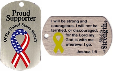 Shields of Strength Military-Style Dog Tag Necklaces (Assorted)