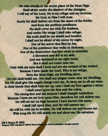 Psalm 91 Bandana (Various Color Patterns)