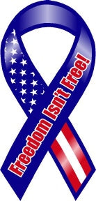 US Military Service Branch, Patriotic, Inspirational Ribbon Magnets (Assorted)