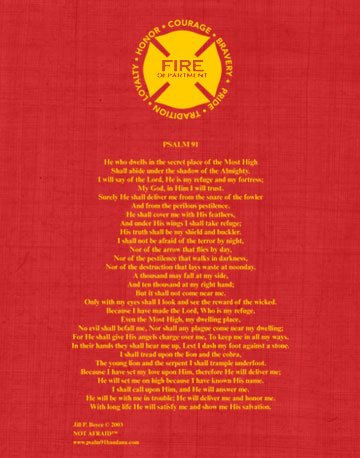Psalm 91 Bandana (Various Color Patterns)