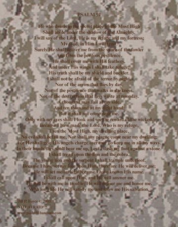 Psalm 91 Bandana (Various Color Patterns)