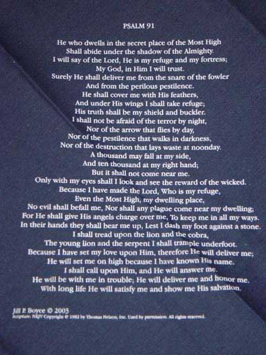 Psalm 91 Bandana (Various Color Patterns)