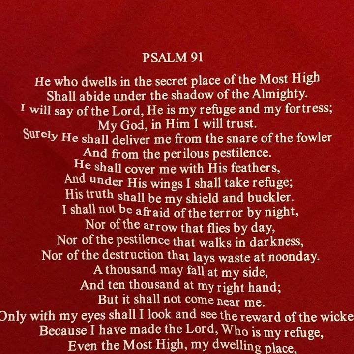 Psalm 91 Bandana (Various Color Patterns)