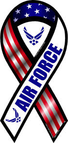 US Military Service Branch, Patriotic, Inspirational Ribbon Magnets (Assorted)
