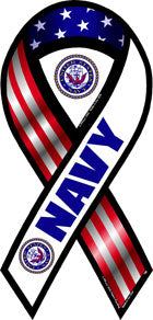 US Military Service Branch, Patriotic, Inspirational Ribbon Magnets (Assorted)