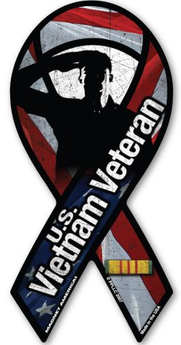 US Military Service Branch, Patriotic, Inspirational Ribbon Magnets (Assorted)