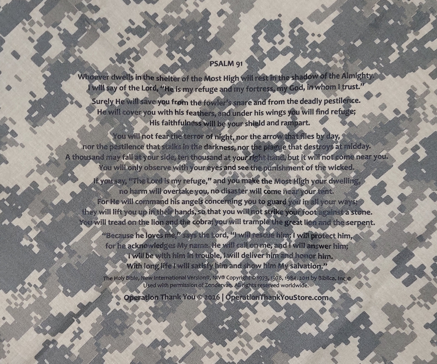 Psalm 91 Bandana (Various Color Patterns)