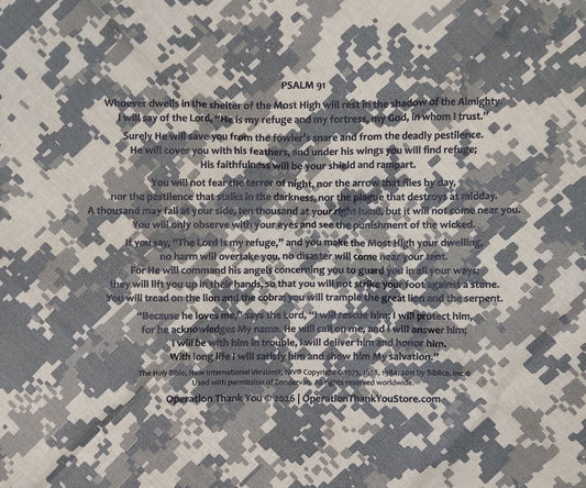 Psalm 91 Bandana (Various Color Patterns)