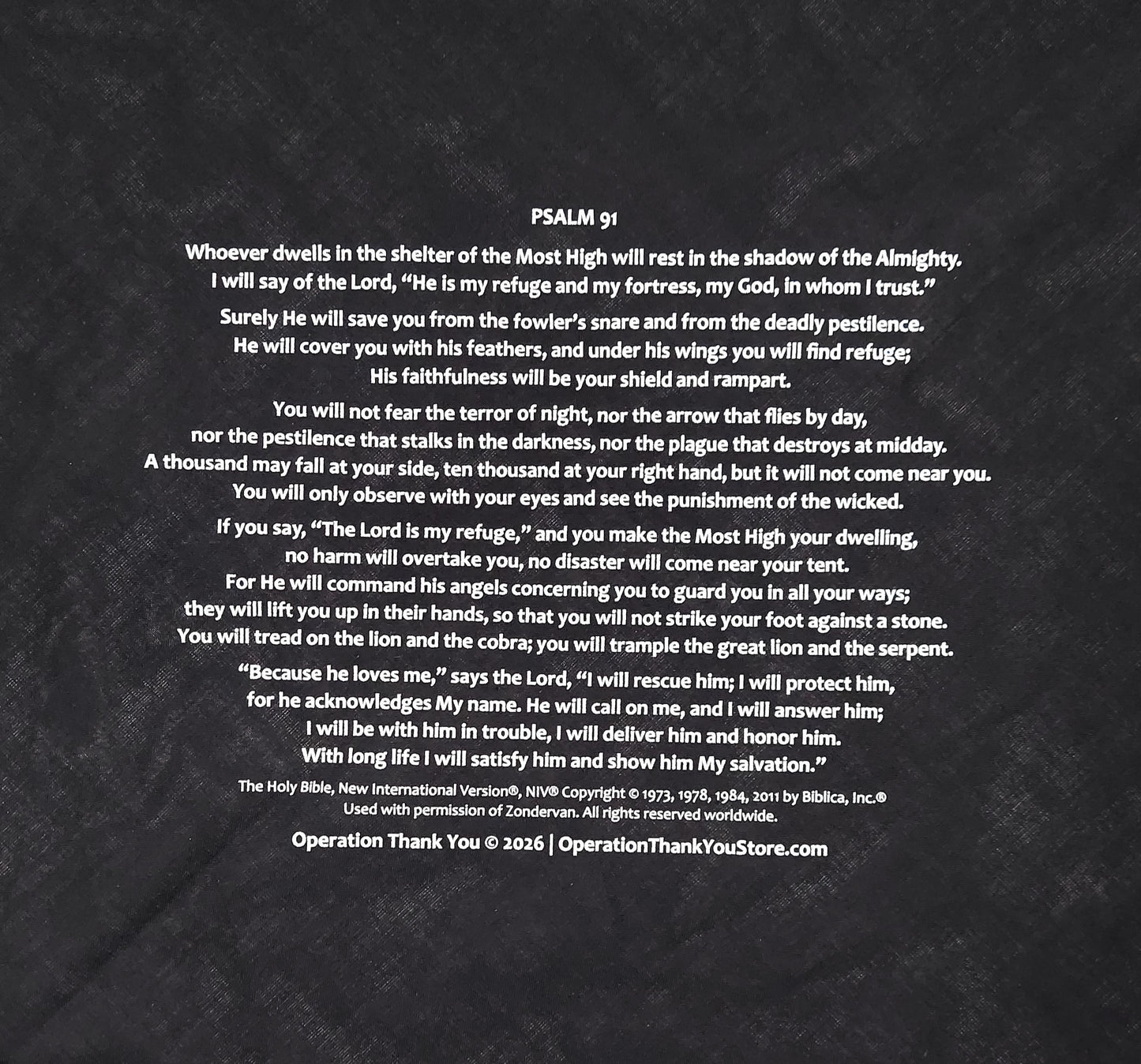 Psalm 91 Bandana (Various Color Patterns)