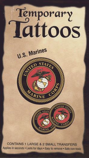 Military & Patriotic Temporary Tattoo Set (Assorted)