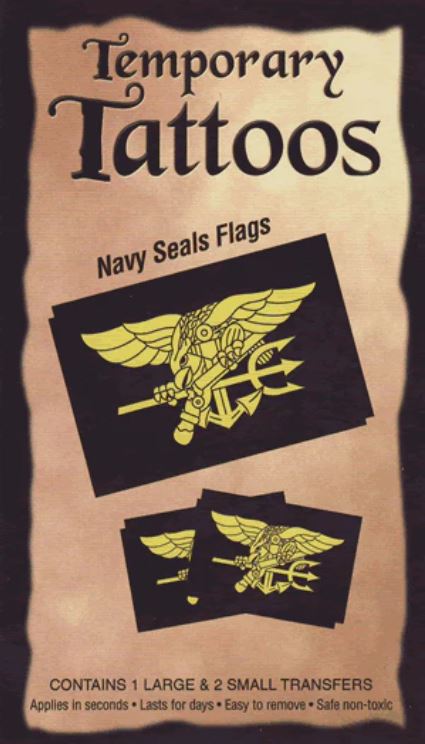 Military & Patriotic Temporary Tattoo Set (Assorted)